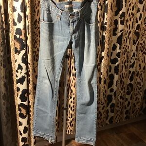 Levi's Light Blue Straight Leg Women's Jeans - Slouch Straight 504’s